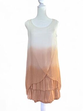 Sleeveless Silk Ombre Dress